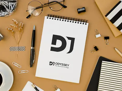 DJ odyssey - the musical prodigy design dj dj odyssey logo mock up musical odyssey prodigy