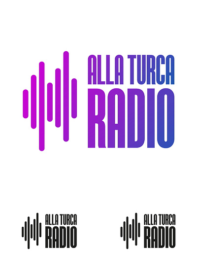 AllaTurca Radio Logo Study adobe illustrator art artist artwork brand design brand identity color design gradient graphic graphic design icon icon design illustration logodesign logotype radio typography vector