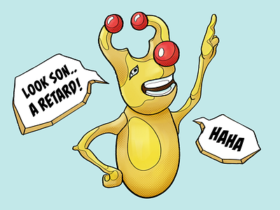 Look son! character christmas illustration meme nasty reindeer retro