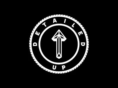 Detailed Up arrow auto automotive brand branding car circle detailing graphic design identity logo logo design logotype premium tyre up