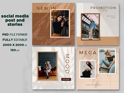 attractive social media post and stories advertising banner banner ads flyer design google ads instagramposts social media social media banner social media design socialmediatemplate web banner