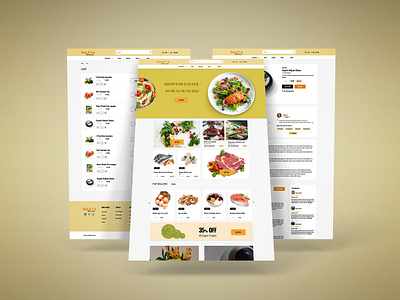 "Bag It Up Groceries" Website Design branding design invision sketch ui ux