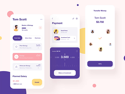 Invest in students app interaction design animation app app design button design interaction interaction animation interactive investing investments ios keyboard mobile mobile app mobile app design money app motion motiongraphics ui ux