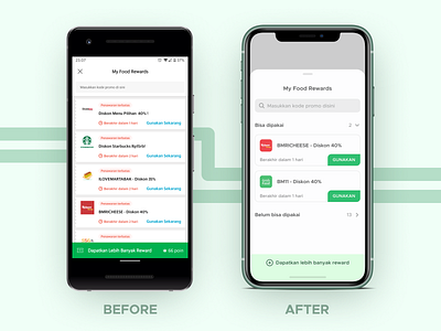 Redesign Grab Food App - My Food Rewards app clean design dribbble best shot explorations food app grab app grabfood inspiration ios app design mobile design popular popular design product design redesign ui ux