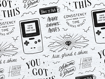 Flex Your Flavor Flash Sheet | Lettering & Illustration art design drawing hand lettering handdrawn illustration lettering procreate procreate app procreate art procreate brushes typography