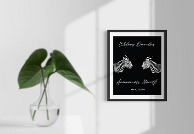 Ehlers Danlos Awareness Poster blackandwhite design flat illustration illustrator minimal