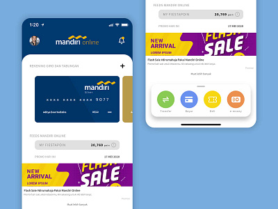 Mandiri Online App Redesign app branding design ui ux