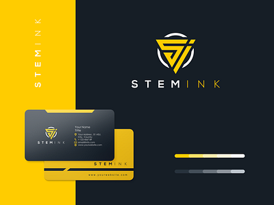 Stem Ink app branding design flat icon logo minimal ui ux vector