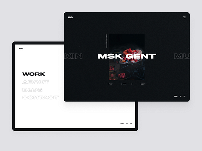 Personal portfolio — First draft belgian belgium brutalism dark design modern modern web design personal personal branding personal project portfolio portfolio design portfolio site ux web