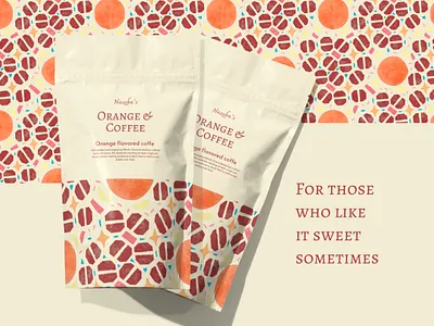 Orange coffee package branding digitalart illustration packagedesign