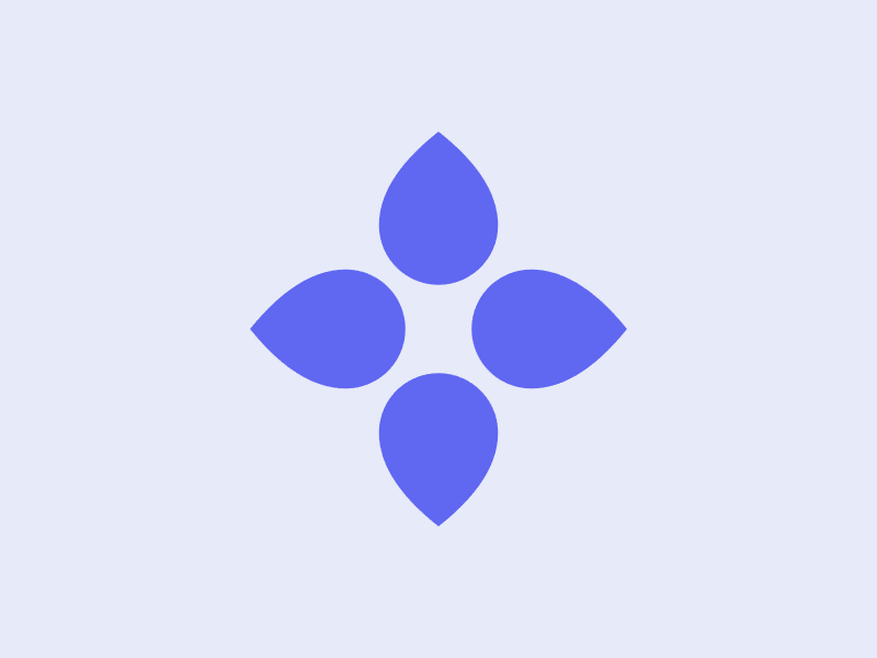 Blooming animation design gif logo processing