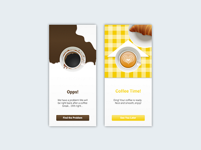 Flash Message #DailyUI #011 011 app coffee coffee machine dailyui design flash message ui ux