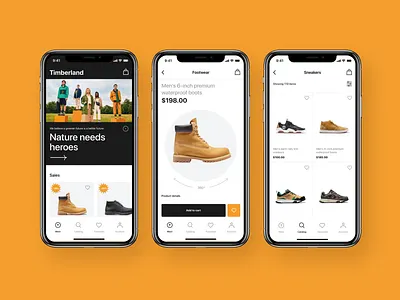 Timberland App boots commerce shoes shop store timberland