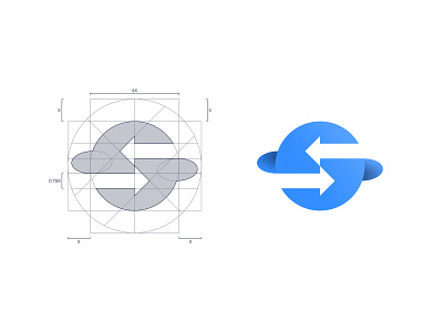 Saturn Trade - Logo Grid arrows blue blue gradient blue logo globe globe logo gradient grid grid logo logo grid logo process logomark planet planet logo s s logo saturn saturn logo trade trading logo