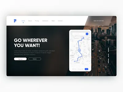Daily UI - 003 - Landing page dailyui design landing page site design ui ux uxdesign web webdesign website