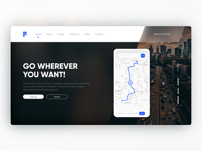 Daily UI - 003 - Landing page dailyui design landing page site design ui ux uxdesign web webdesign website