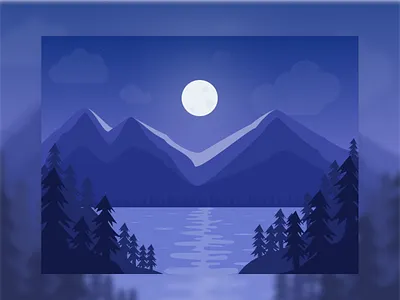 Mountains Landscape creative design digital dribbble illustration inspiration ui uidesign webdesign