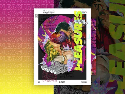 Pleasures abstract abstract art adobe photoshop collage fanart flotantte gradients love movie poster pleasures pop art pop surrealism sex vaporwave
