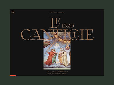 Le Cantiche @1320-2020 ⁙ FWA ⁙ animation clean design minimal type typography ui web web design website