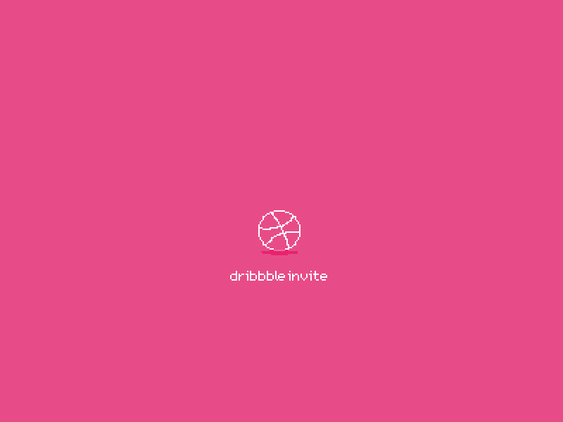 Example of dribbble invite!