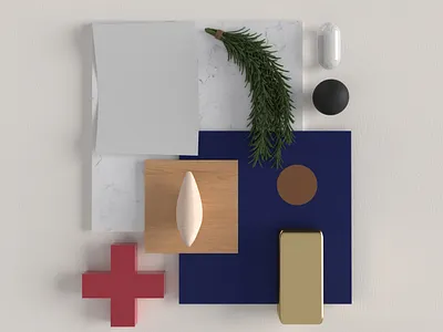 [Blues] Mood board 3d architecture brand branding care illustration inspire light medical medical app medicine mood board mood boards moodboard texture textures vector