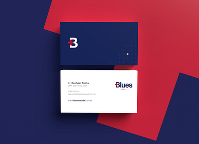 [Blues] Business Card 3d blue brand brand identity branding business card business card design businesscard design illustration inspire logo vector visual