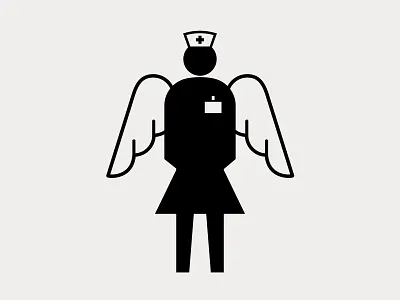 Covid 19 - Angel Nurse art corona coronavirus covid covid19 digital illustration logo manish mansinh poster virus