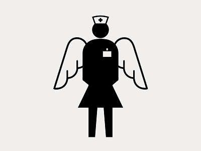 Covid 19 - Angel Nurse art corona coronavirus covid covid19 digital illustration logo manish mansinh poster virus