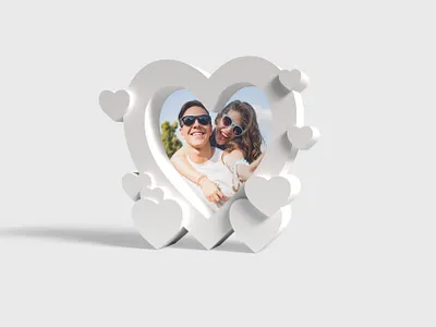 3D print model - Heart Shaped Photo Frame frame heart love photo photoframe shape valentine valentinesday