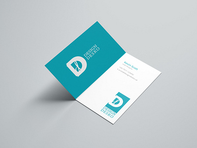 Logo Design For Design Desko brand identity branding business business card cards clean design identity logo logo design print print design printing type vector