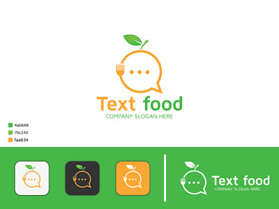 Text food logo design app apps brandimple logo branding design food app food logo icon illustration logo modern text food typography vector