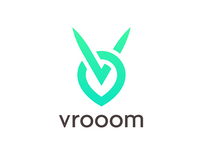 Vrooom: Driveless car Logo brand branding colombia dailylogochallenge design harris robert illustrator logo logodesign logos logotipo logotype