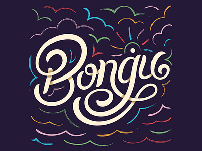 Bongu! cloud colours custom type dailytype good morning goodtype hand lettering illo illustration lettering malta maltese script script lettering sea sun type typespire typetopia typogaphy