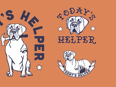 Today's Helper Logo dogs logo