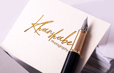 Signature logo branding design flat hand drawn hand lettering handlettering minimal photography logo signature logo typography