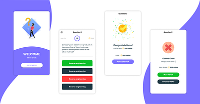 Quiz App app app design mobile native quiz quiz app react react native trivia ui