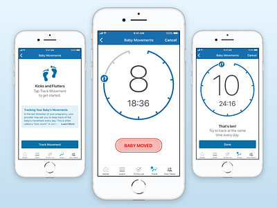 Movement Tracker design healthcare ios iphone mobile ryan smith sketch app ui ux visual design wellness