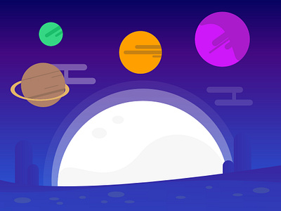 Howdy Space affinitydesigner flat flat design illustration