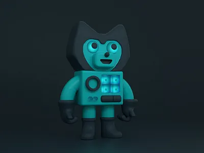 Vegan Robot 3d character character design cinema 4d cute fanart illustration kawaii render