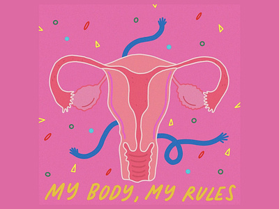 MY BODY, MY RULES design illustration illustrator procreate