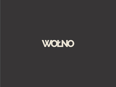 WOŁNO branding font logo minimal text type typography wolno