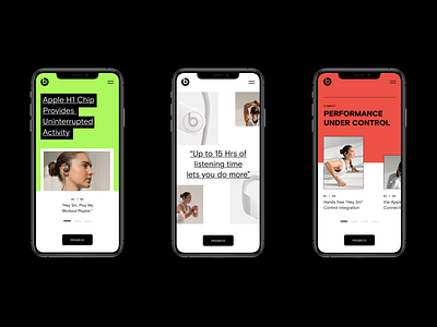 Beats by Dre. Powerbeats Pro Retail Concept apple apple store beats beats by dre branding flat headphone maximalism music retail ui