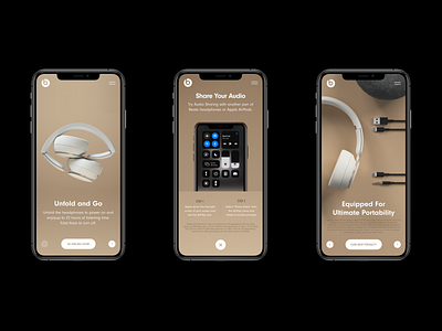 Beats by Dre. Solo Pro Retail App apple beats by dre clean headphone in store product page retail ui