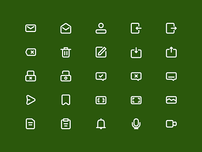 Set Icon For The Messaging Application icon icon design icon set icons ui uiux userinterface ux