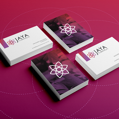 Jaya | Logo & Identity brand design branding businesscard cobrança identity logo sacred geometry zen