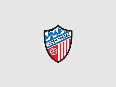 Ogden Soccer Badge america flat local logo ogden shield soccer sports usa utah