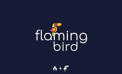 flaming bird animation birdlogo design icon illustration illustrator logo logodesign logotype minimal type typography ui uiux vector