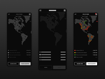Covid 19 Concept Mobile App Map covid covid 19 covid 19 covid19 mobile mobile app mobile app design mobile design