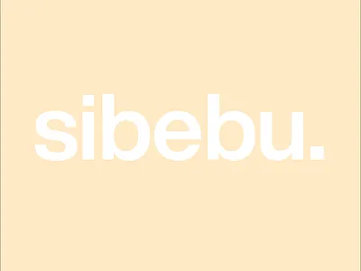 Sibebu Logo branding design logo typography
