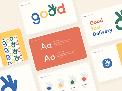 Good Delivery - Branding agency branding app brandbook branding button color colorful design font guideline identity illustration logo minimal sunday typeface typogaphy uiux visual identity web